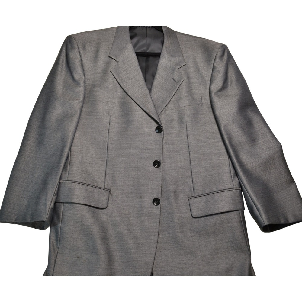 Jean Baptiste Caumont Gray Wool Silk Blazer Jacket Mens Size‎ 42R